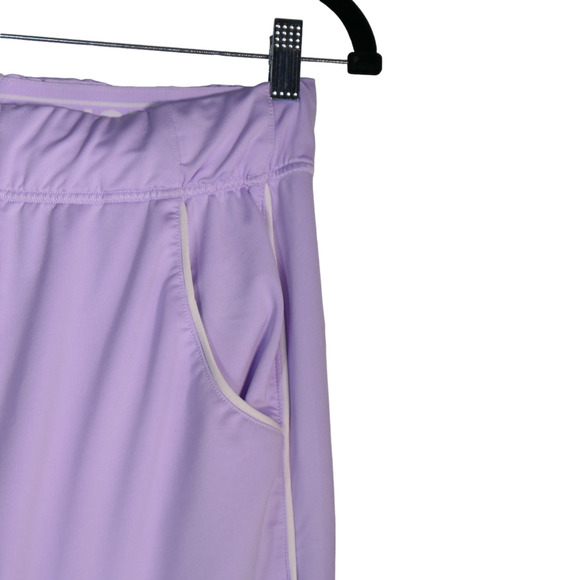 Gymshark Sweatpants Women Medium Purple Pull On Sweats Tapered Pockets High Rise - Picture 2 of 8